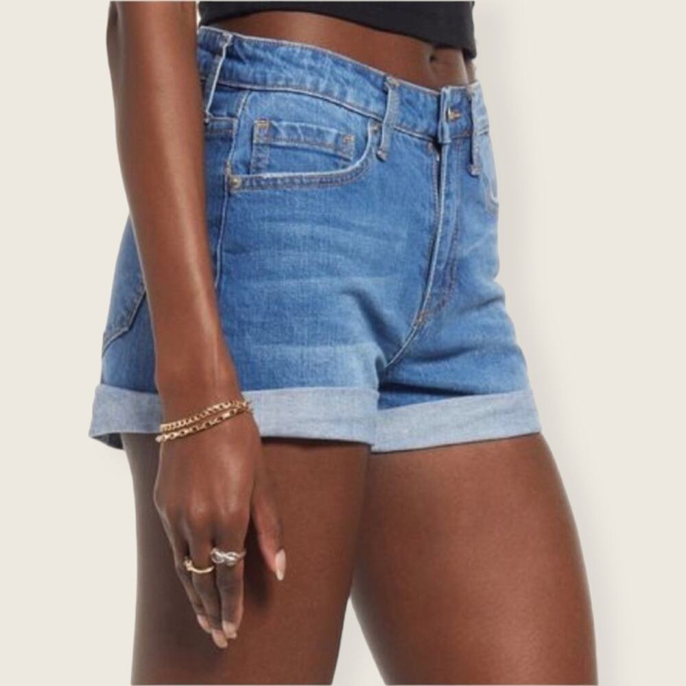 NWT | BP | Rolled Hem Denim Shorts | Blue | Size 25